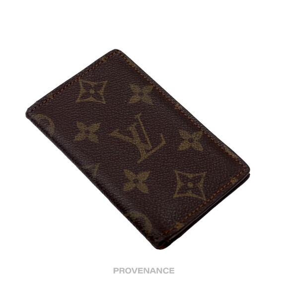 🔴 Louis Vuitton Pocket Organizer Card Wallet - Monogram Small "f" - Picture 5 of 7